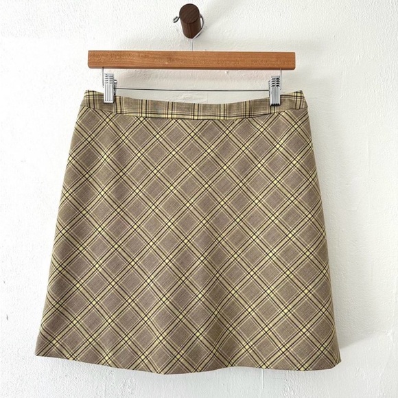 The Limited Dresses & Skirts - The Limited Plaid Mini Skirt‎ in Brown and Tan